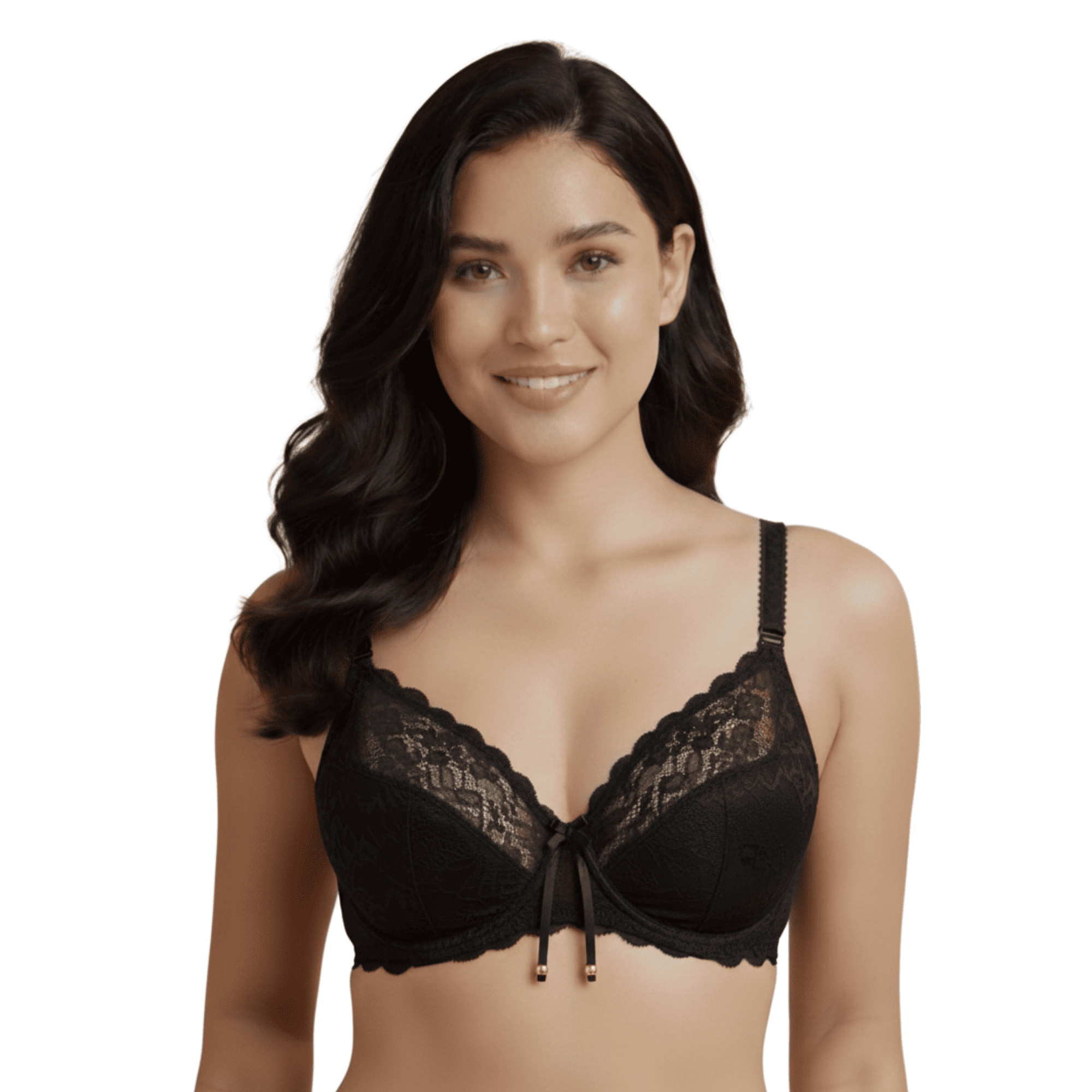 Lace Padded Bra for Women | Wire-Free Full Coverage our exclusive Bra with Adjustable Straps | Soft Breathable Polyester Fabric, Lightly Padded Seamless Comfort Fit Support Bra Innerwear for Women