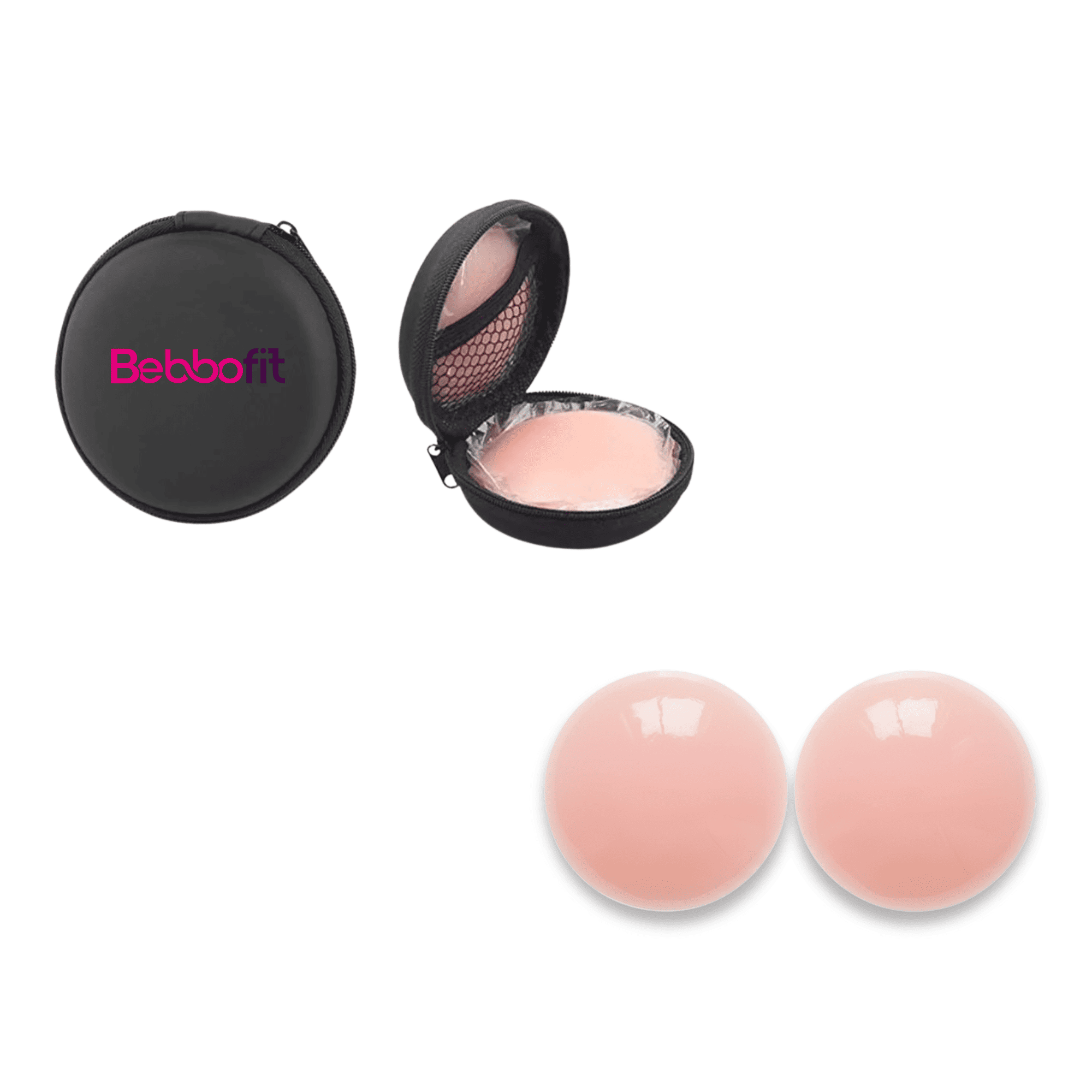 Reusable Nipple Covers for Women | Ultra-Thin Invisible Silicone Pasties with Skin-Friendly Adhesive | Sweatproof, Seamless No-Show Coverage Under Any Outfit (Medium, 1 Pair) Nude